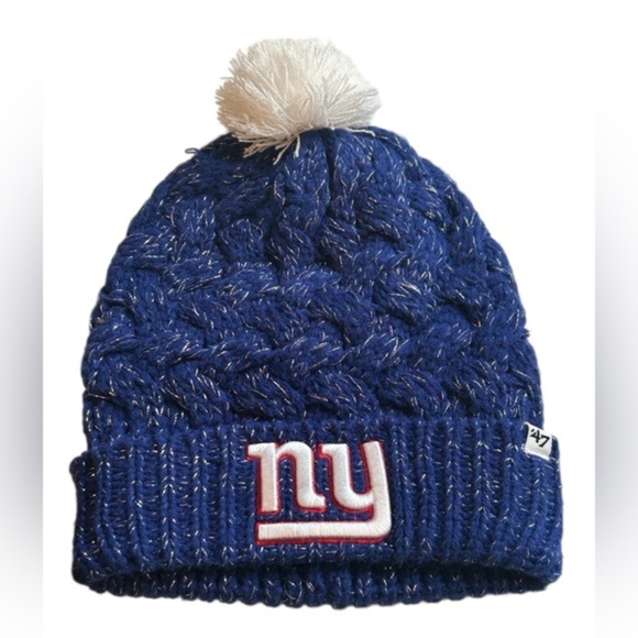 NFL Accessories - New York Giants 47 Brand Womens NFL Fiona Cuff Knit Beanie